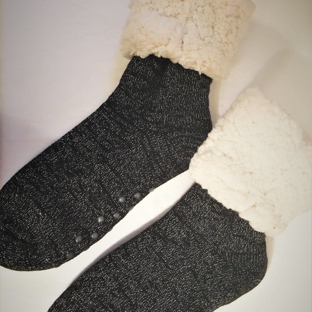 Plush Sherpa Slipper Socks